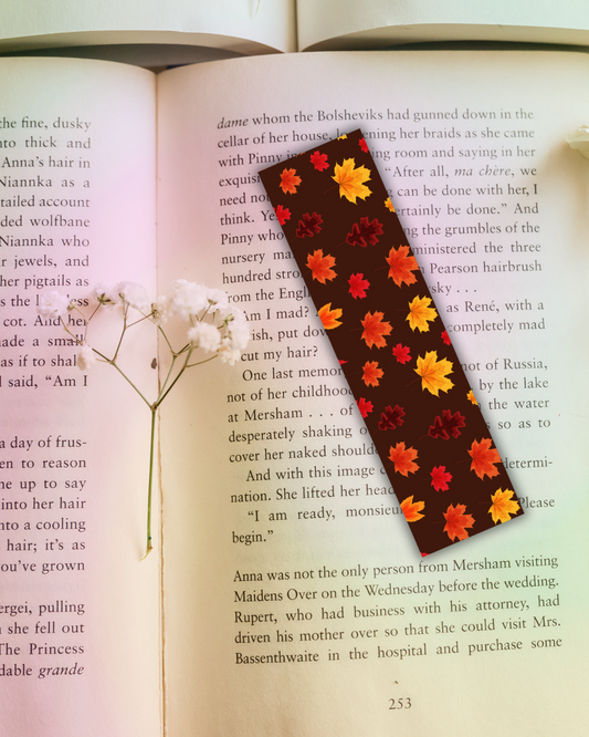 Dark Autumn Bookmark Handmade Bookish Gift