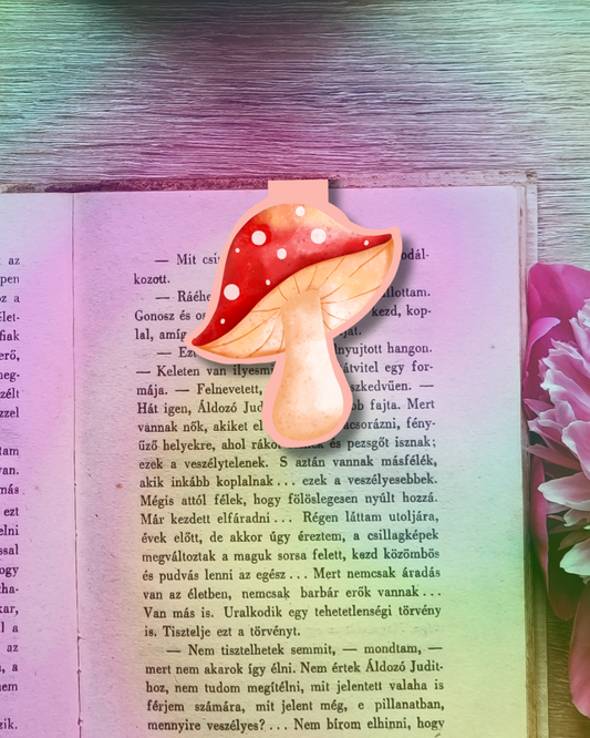 Groovy Shroom Magnetic Bookmark Handmade Bookish Gift