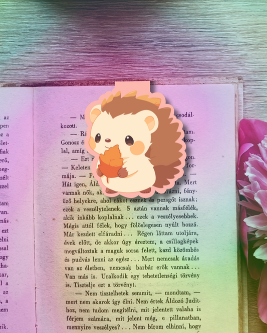 Hedgehog Cutie Magnetic Bookmark Handmade Bookish Gift