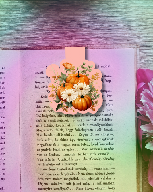 Pumpkin Bunch Magnetic Bookmark Handmade Bookish Gift