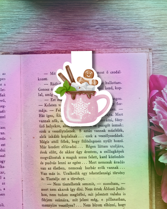 Cozy Choco Magnetic Bookmark Handmade Bookish Gift