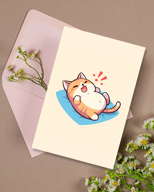 Grumpy Cat Greeting Card Aesthetic Gift