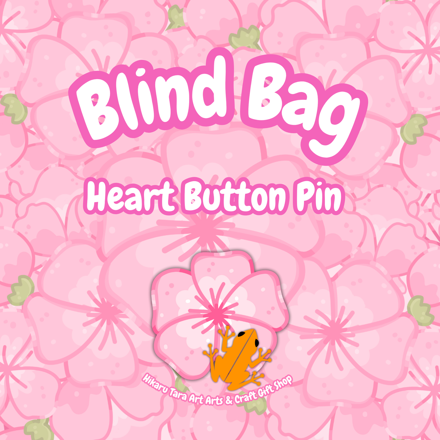 Blind Bag: Bright Life Heart Button Pin