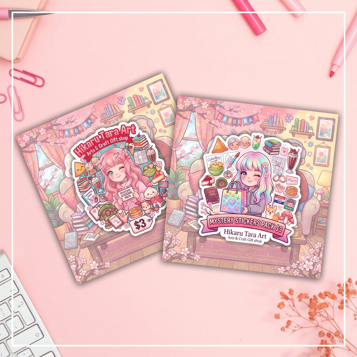 September $3 Mystery Sticker Pack