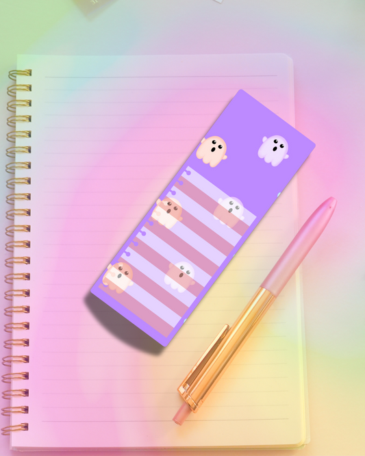 Surprise Ghost Notepad 2.5"x7" 45 Pages Aesthetic Cute Stationery Gift