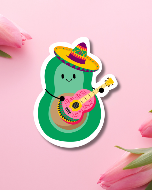 5 de Mayo Avocado Vinyl Sticker