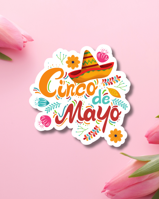 5 de Mayo Blast Vinyl Sticker
