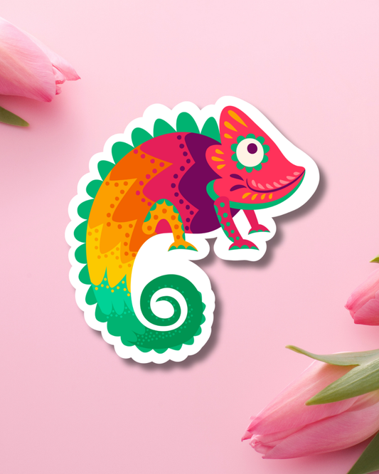 5 de Mayo Chameleon Vinyl Sticker