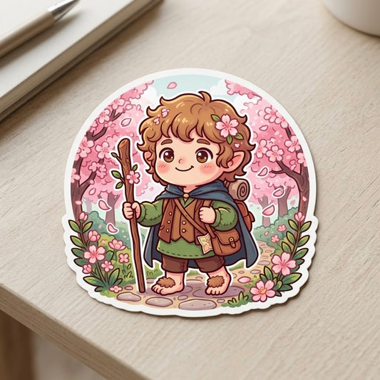 Hobbit Joy Holographic Vinyl Sticker