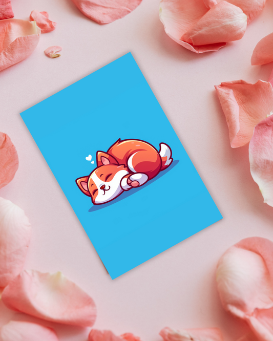 Sleepy Shiva Postcard Aesthetic Gift