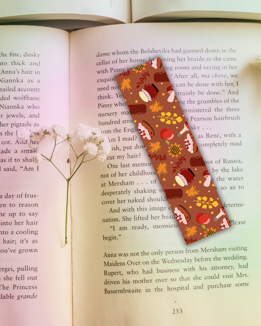 Cozy Autumn Bookmark Handmade Bookish Gift