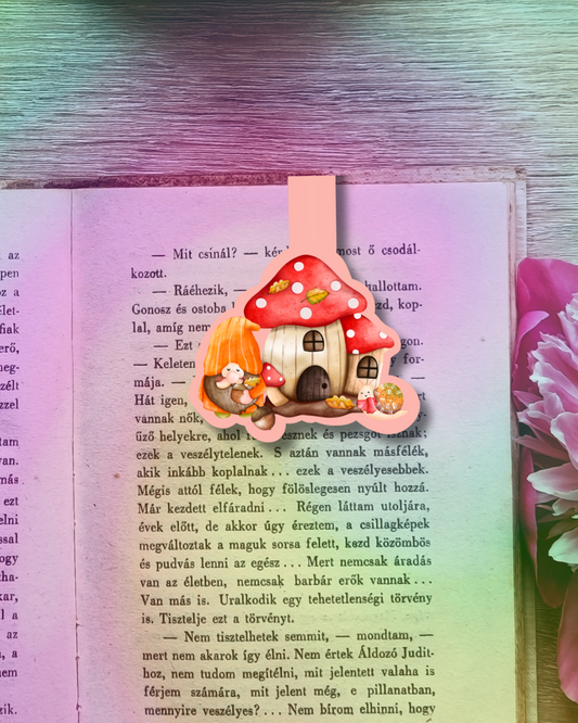 Shroom House Magnetic Bookmark Handmade Bookish Gift