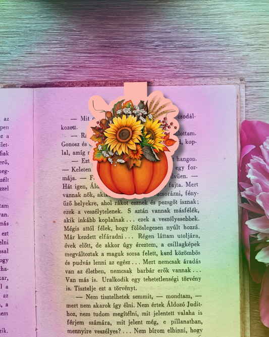 Pumpkin Bouquet Magnetic Bookmark Handmade Bookish Gift