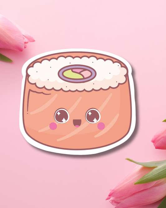 Amazed Sushi Vinyl Sticker
