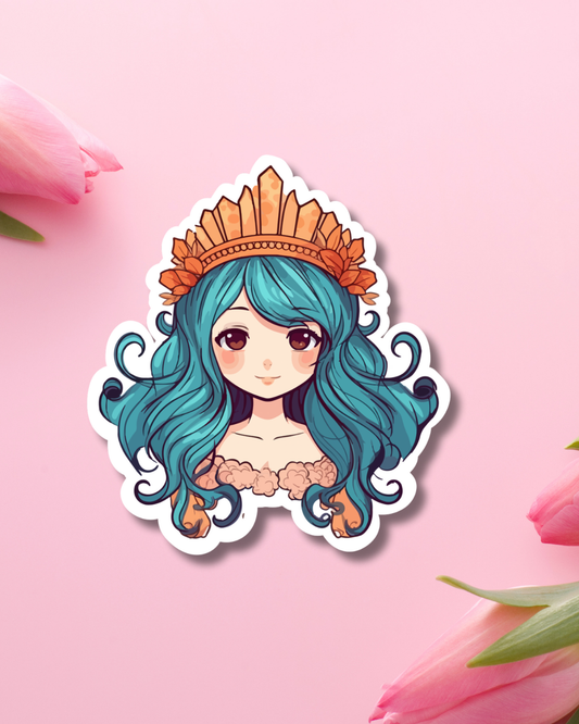 Amused Mermaid Vinyl Sticker