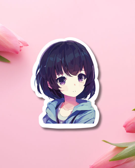 Anime Girl Vinyl Sticker