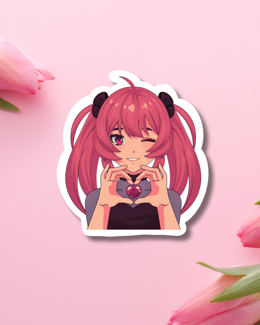 Anime Love Girl Vinyl Sticker