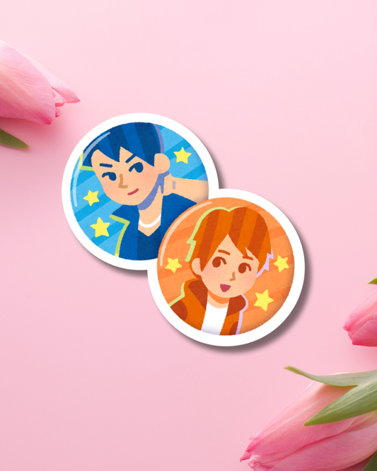 Anime Pins Vinyl Sticker