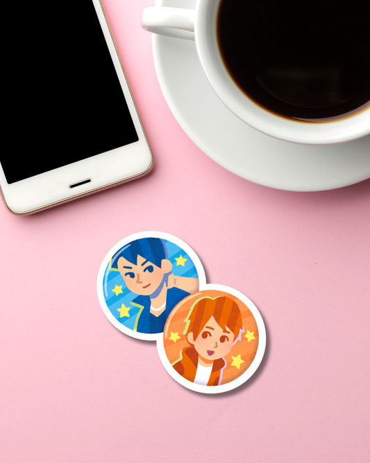 Anime Pins Mini Vinyl Sticker