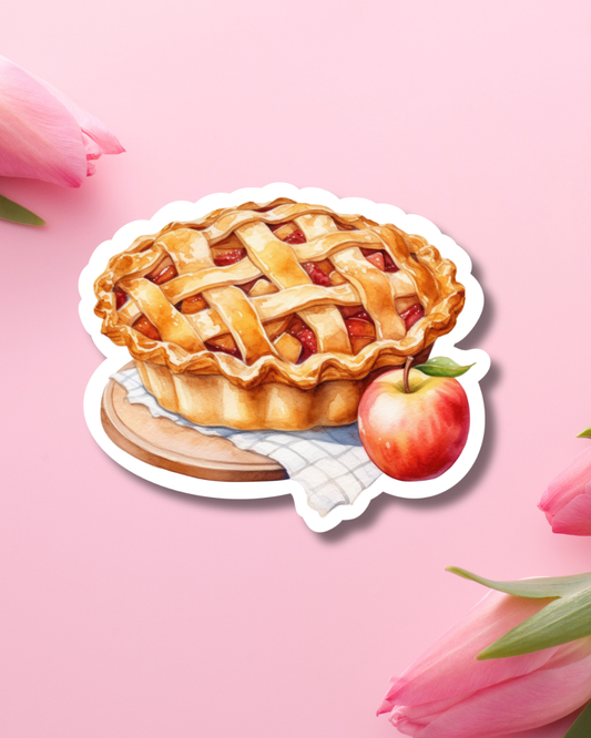 Apple Pie Vinyl Sticker