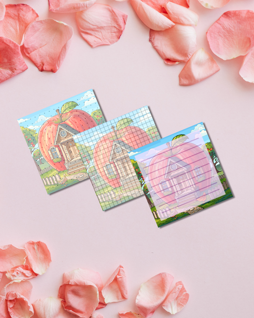 Apple Home Notepad Aesthetic Cute Stationery Gift