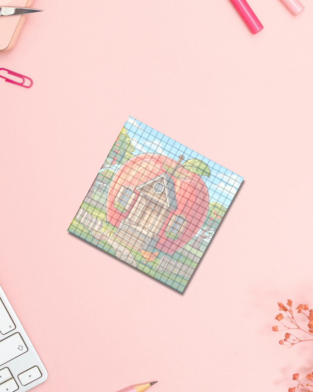 Apple Home Notepad Aesthetic Cute Stationery Gift