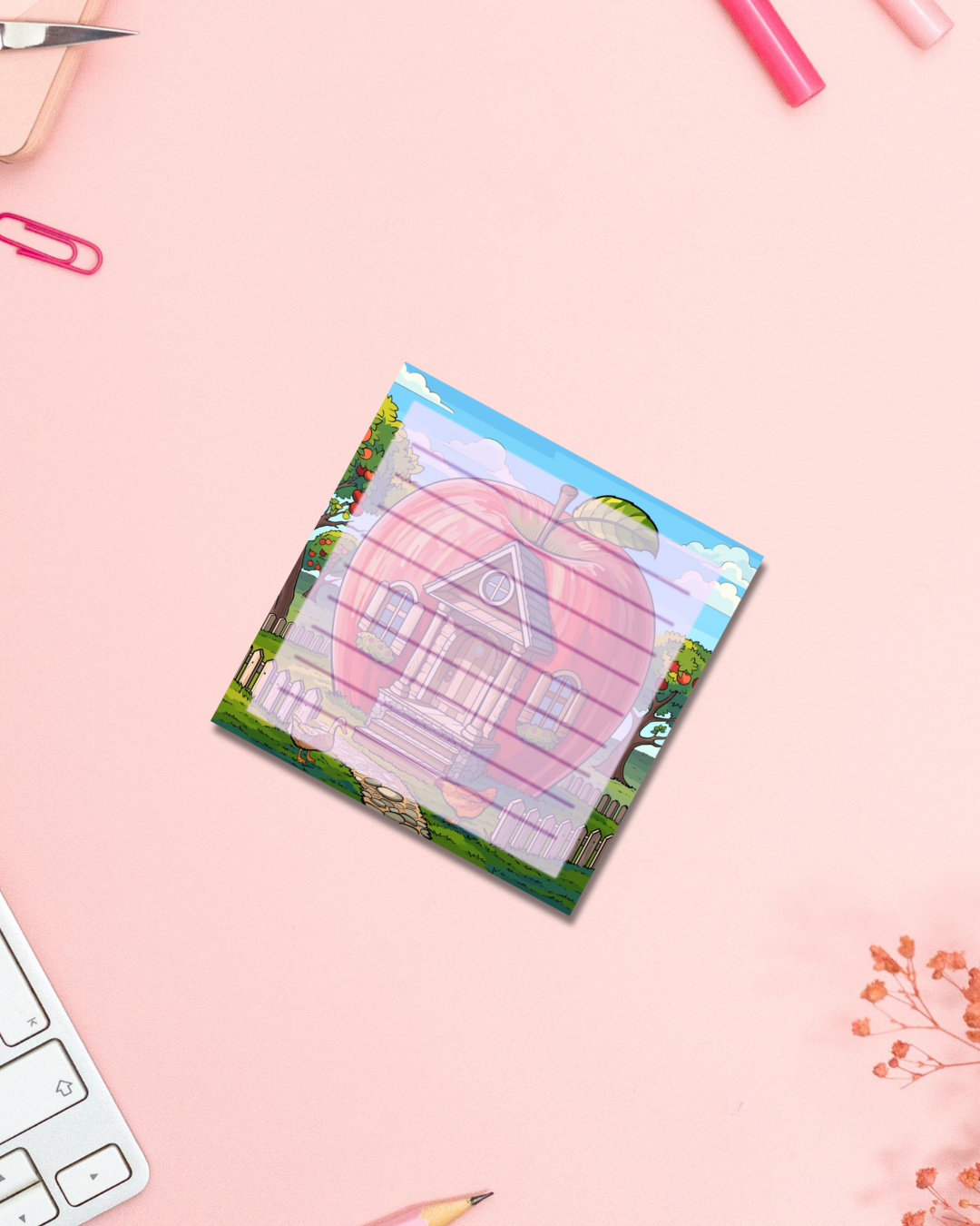 Apple Home Notepad Aesthetic Cute Stationery Gift