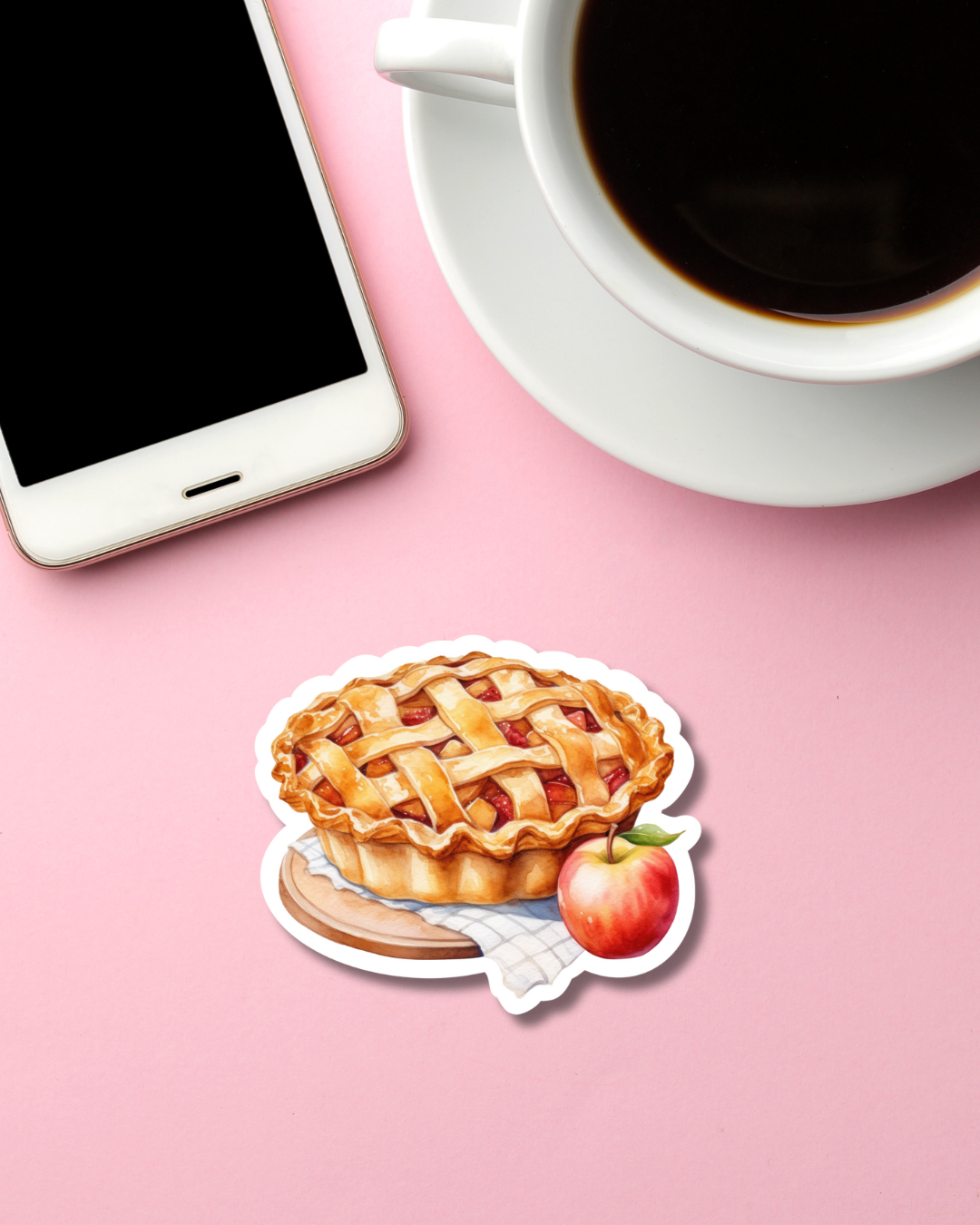 Apple Pie Mini Vinyl Sticker