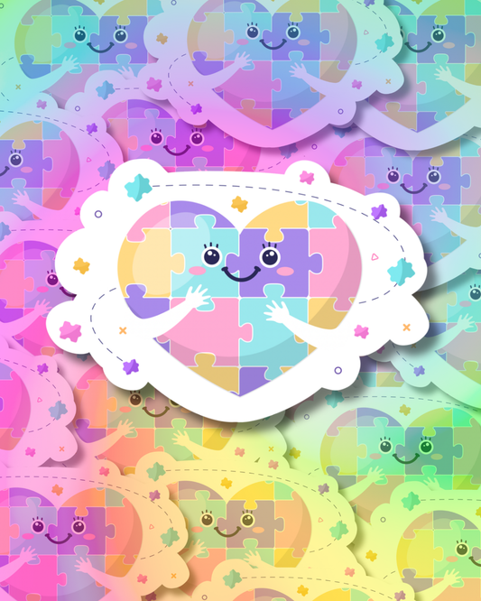 Autism Heart Vinyl Sticker