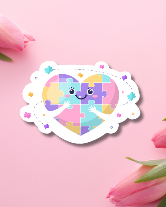 Autism Heart Vinyl Sticker