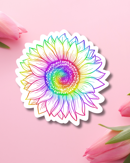 Autism Sunflower Vinyl Sticker