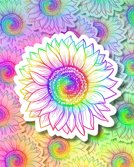 Autism Sunflower Vinyl Sticker