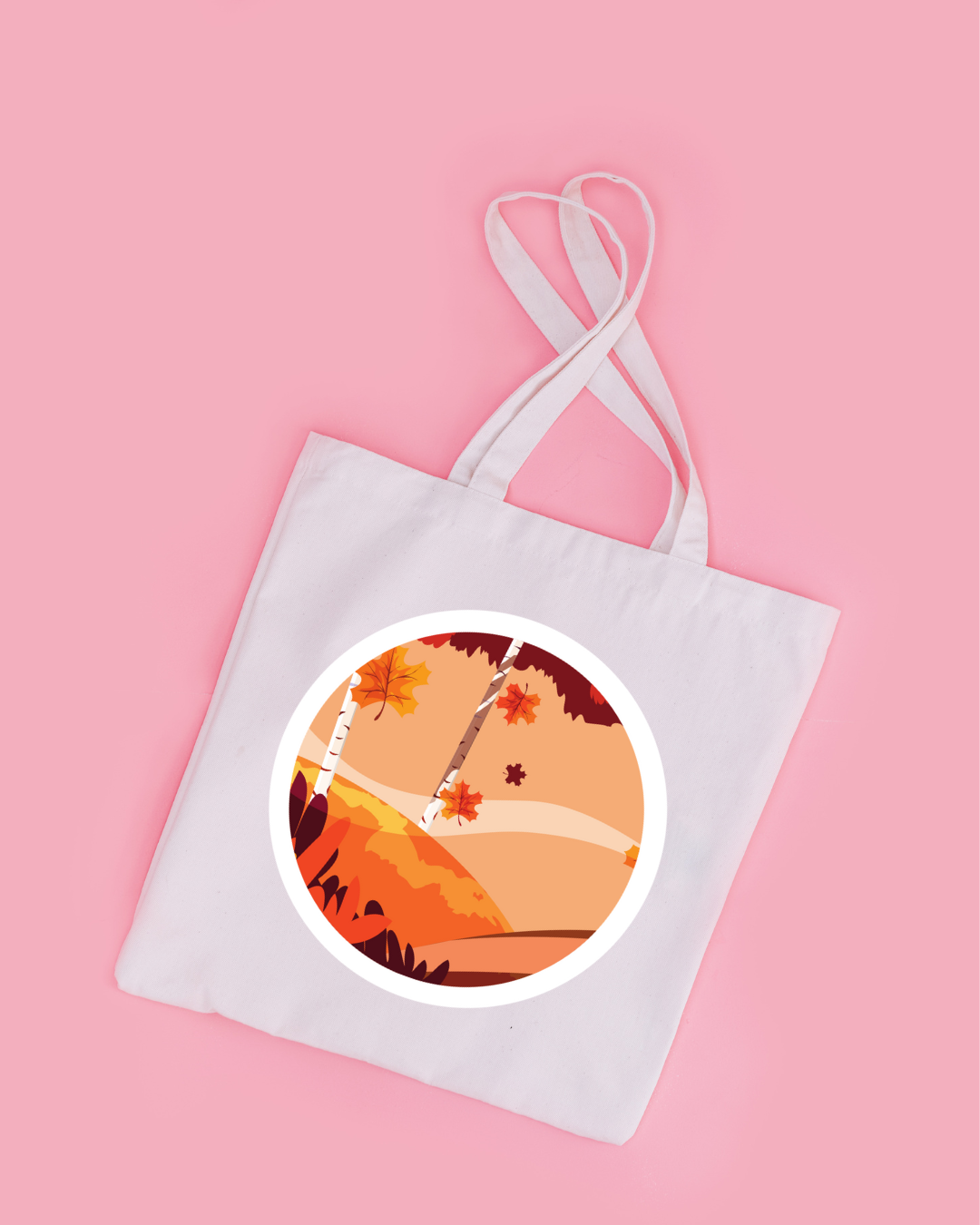 Autumn Afternoon Tote Bag Aesthetic Kawaii Gift Floral Print Handbag