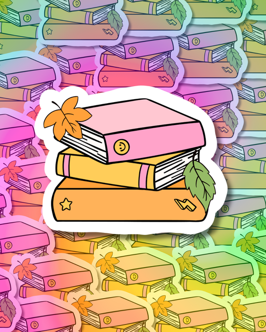 Autumn Books Vinyl Sticker