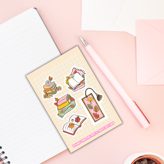 Autumn Books Sticker Sheet