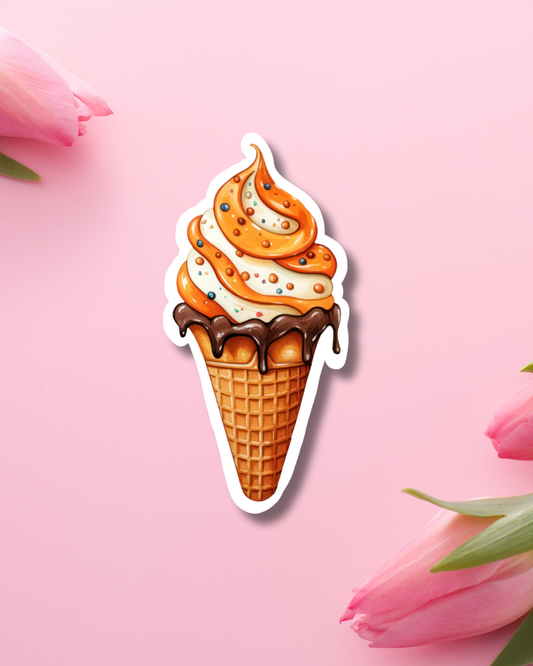 Autumn Ice Cream Vinyl Sticker