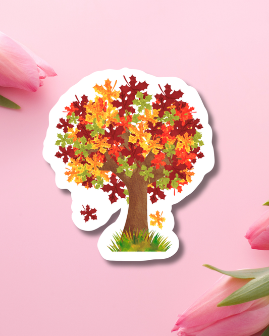 Autumn Tree Vinyl Sticker