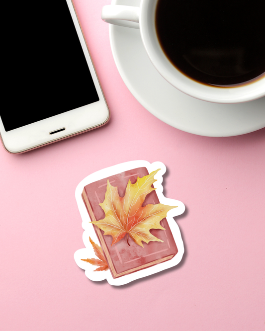 Autumn Book Mini Vinyl Sticker