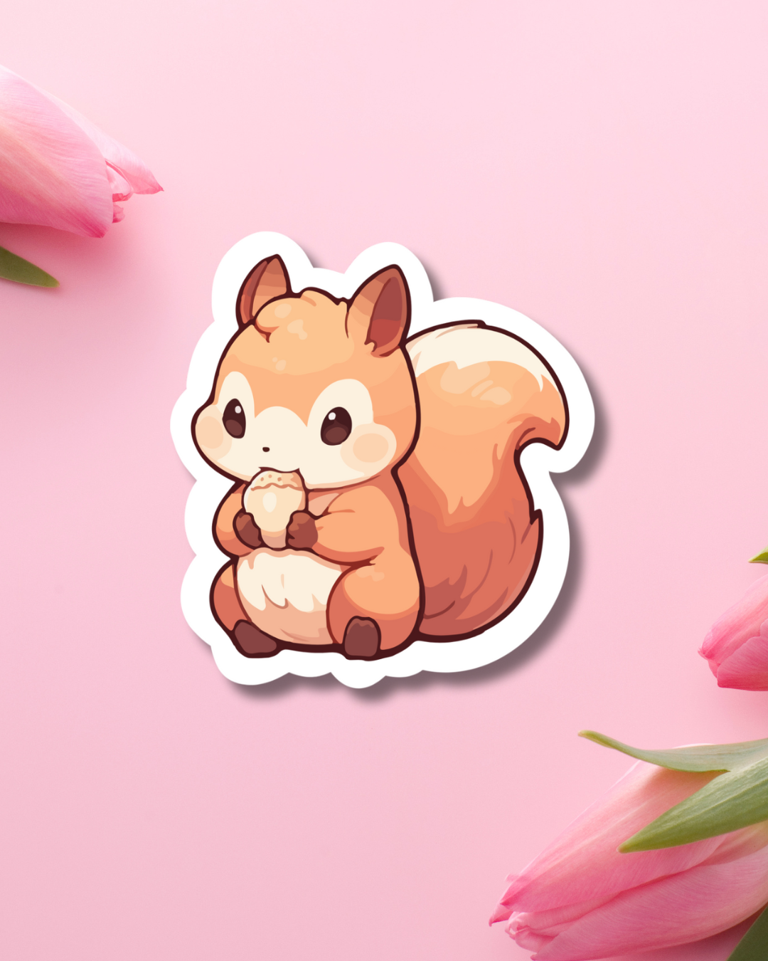 Autumn Squirrel Vinyl Sticker