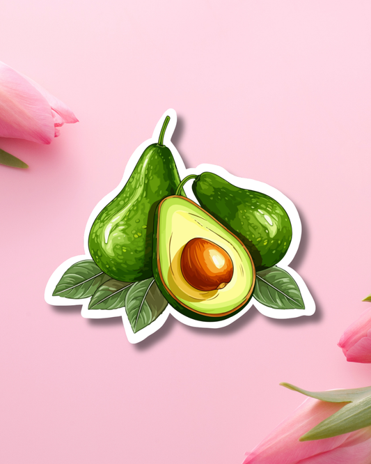 Avocado Bunch Vinyl Sticker