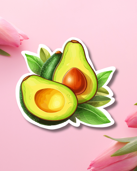 Avocado Couple Vinyl Sticker