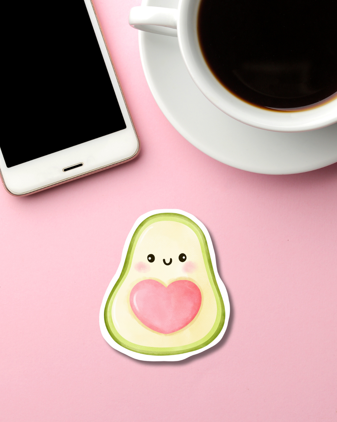 Avocado Love Mini Vinyl Sticker