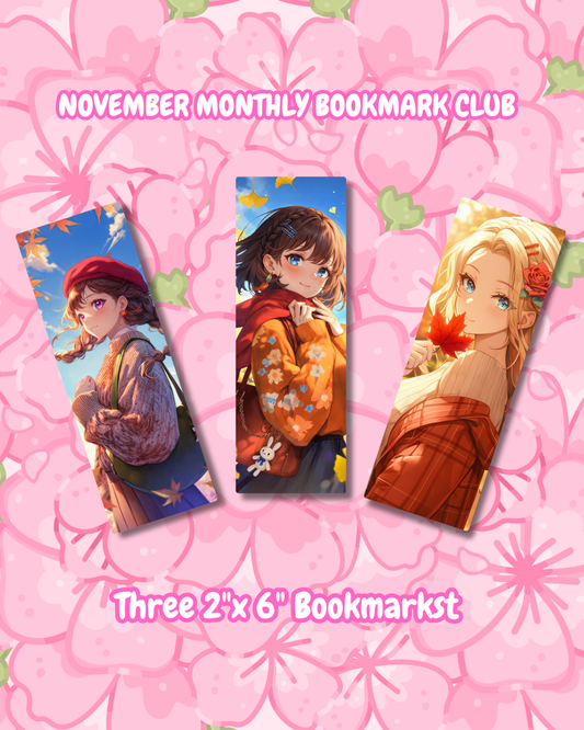 🍄November Bookmark Club: Autumn Girls🍄