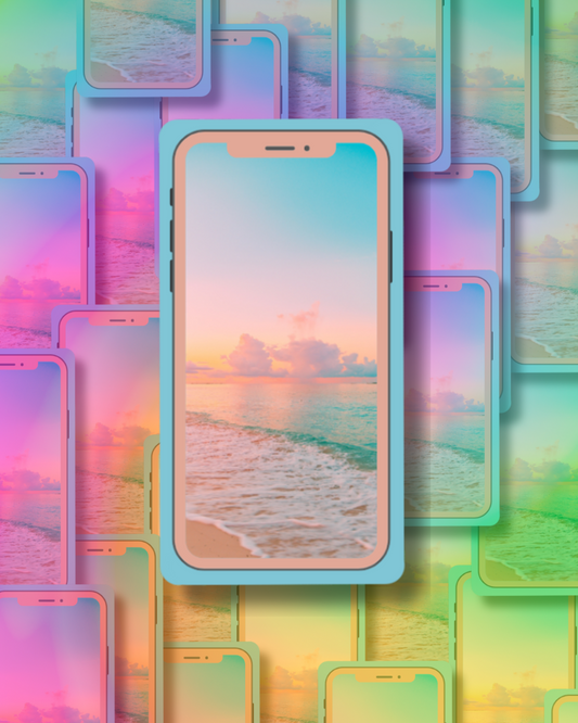 Beach Sunset Vinyl Sticker