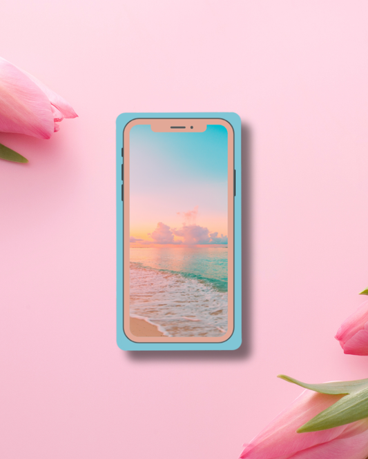 Beach Sunset Vinyl Sticker