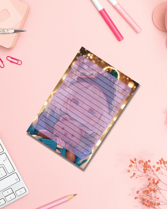 Bear Girl Notepad Aesthetic Cute Stationery Gift