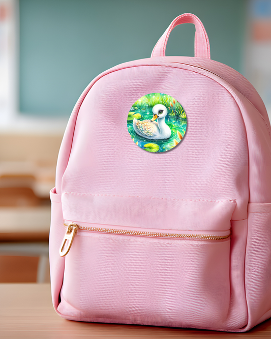 Beauty Duck Button Pin