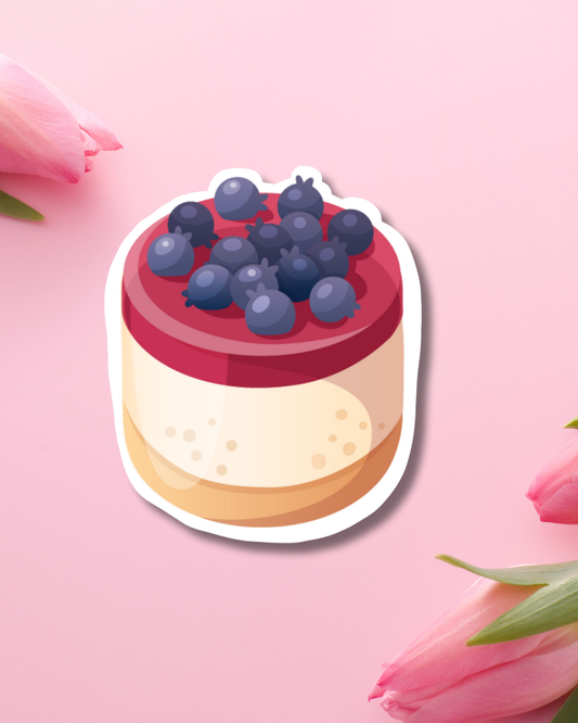Berry Cheesecake Vinyl Sticker