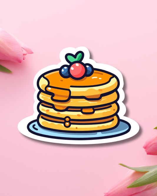 Berry Pancake Plate Vinyl Sticker