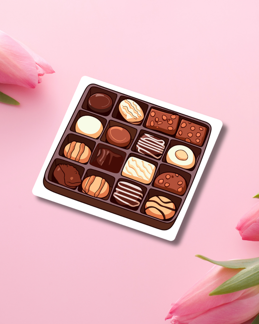 Big Box of Chocolates Vinyl Sticker